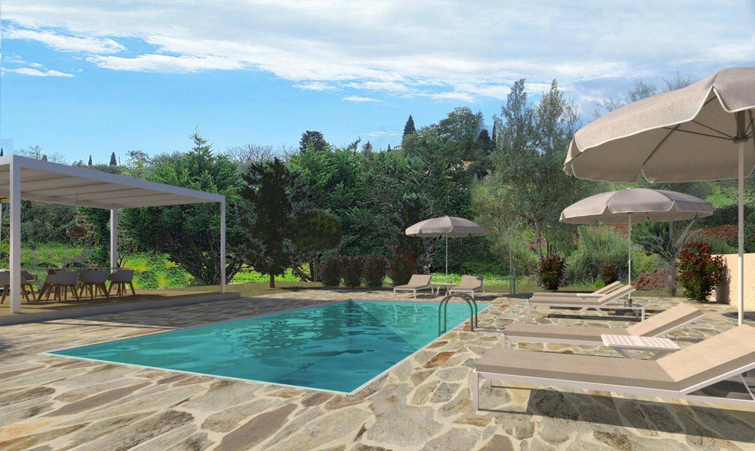 Sundial House Apartment Poulades Luaran gambar